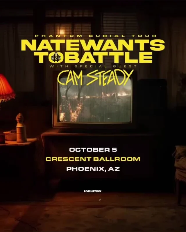 just announced ✨ natewantstobtl brings his alt-rock covers of anime themes and songs inspired by video games to crescent with @thecamsteady on sunday, october 5th!⁠
⁠
$25 adv, link in bio — on sale thursday⁠