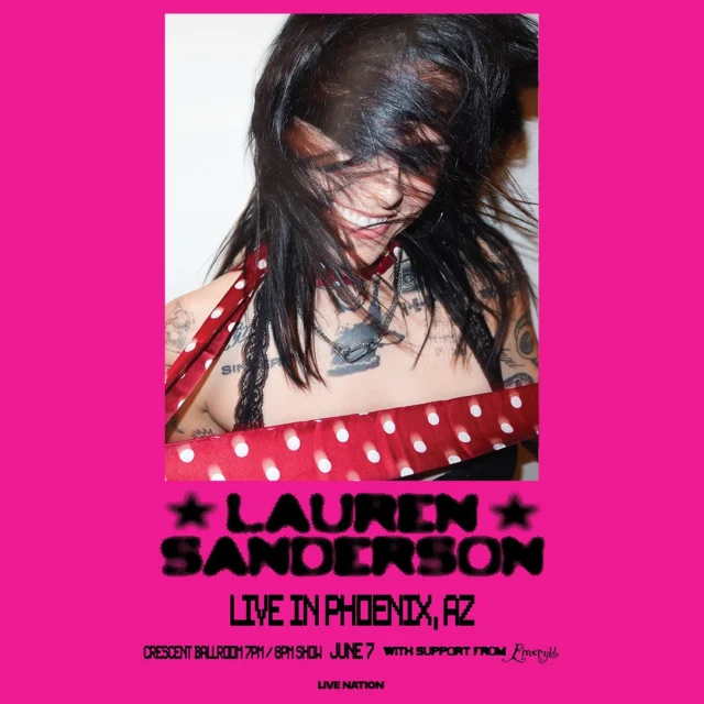 queer alt-pop icon @laurensanderson comes to crescent on saturday, june 7th with special guest @lilemeryld!⁠
⁠
$23 adv, link in bio