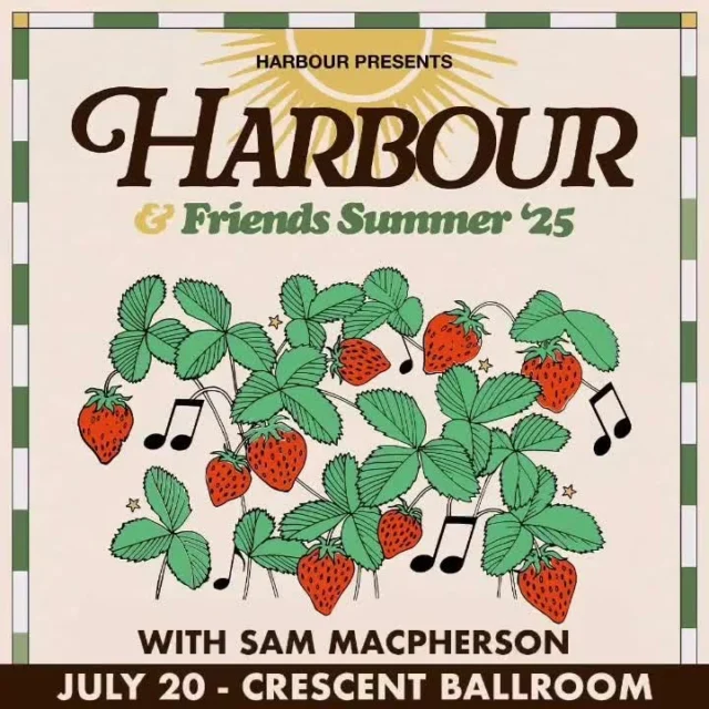 @harbourtheband bring their infectious indie pop/rock sound to crescent with @sam_macpherson on sunday, july 20th!⁠
⁠
$25 adv, link in bio