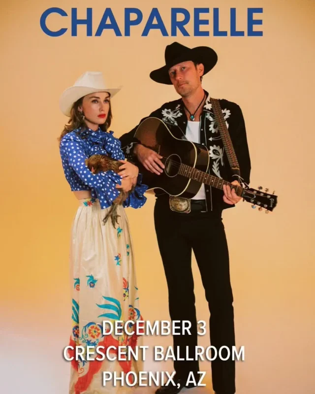 @chaparelle — the highly anticipated collaboration of texas based musicians @zelladay, @jessewoods, + @beaubedford — hit the crescent stage with their celebrated sounds of country music’s golden age on wednesday, december 3rd!⁠
⁠
$22 adv, link in bio⁠