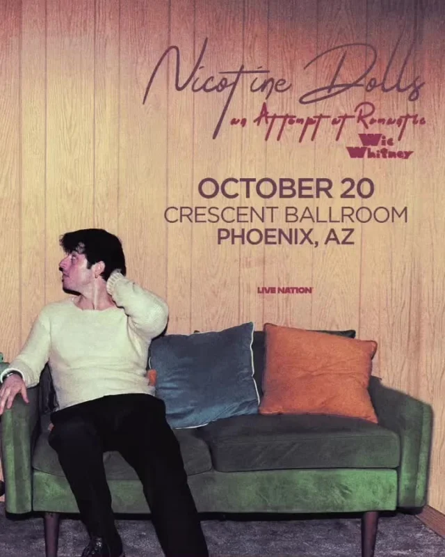 nyc based band @nicotinedolls bring their blend of alternative rock and indie to crescent with @wicmakesmusic on monday, october 20th!⁠
⁠
$25  adv, link in bio