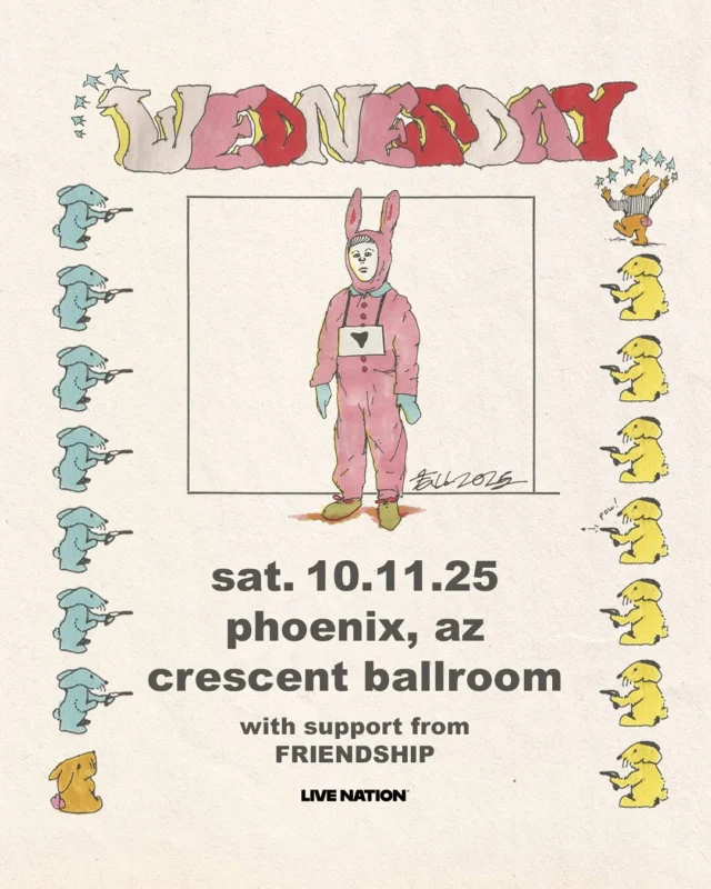 just announced ✨ ‘creek rock’ band @wednesday_gurl bring their tapestry of 90s shoegaze and classic country twang to crescent with support from @friendship_tm on saturday, october 11th!

$25 adv, link in bio — on sale friday