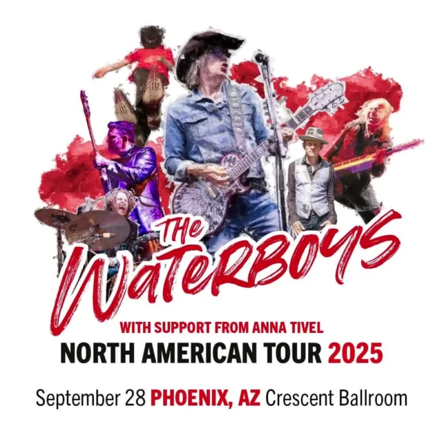 uk-based act @waterboysmusic brings a mix of rock, folk, celtic and post-punk to crescent with support from @annativel on sunday, september 28th!⁠
⁠
$50 adv, link in bio