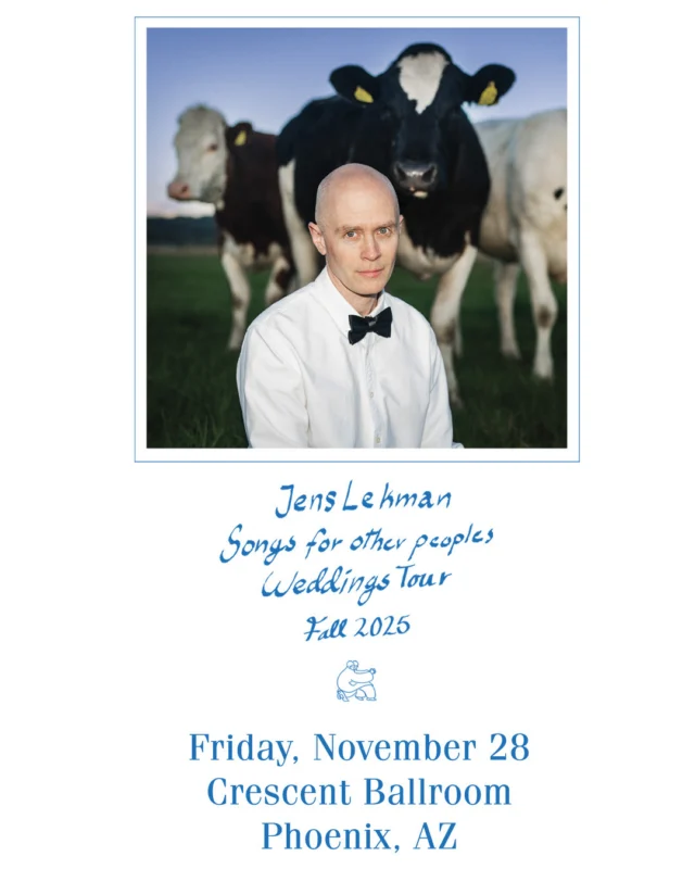 just announced ✨ indie pop singer songwriter @jenslekman comes to crescent on friday, november 28th!⁠
⁠
$30 adv, link in bio — on sale friday⁠